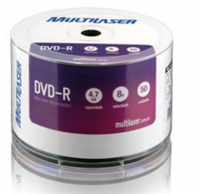Midia Dvd -R Vel. 08x - 50 Un. Shrink P.Plus Multilaser Dv050pp